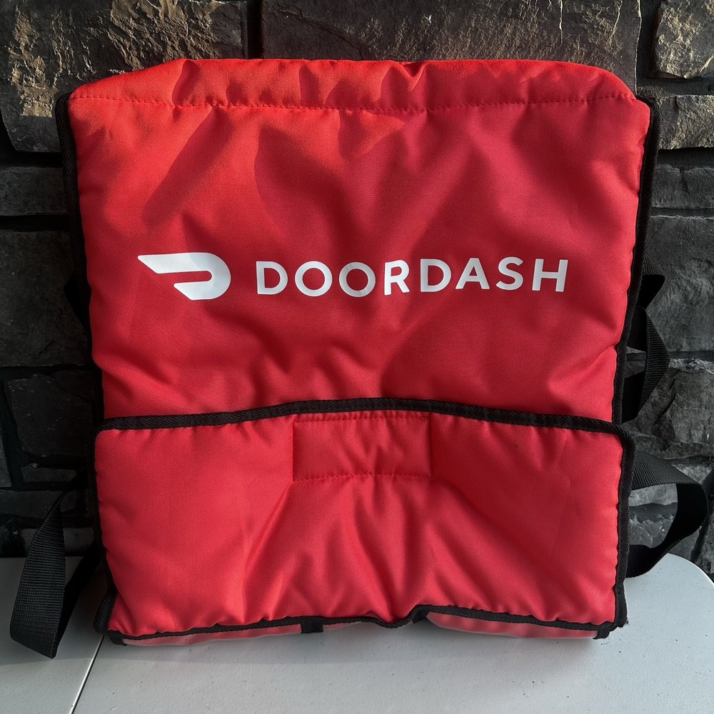 DOORDASH Driver Thermal Insulated HOT/COLD Food Delivery Pizza Bag EUC 19" x 19"